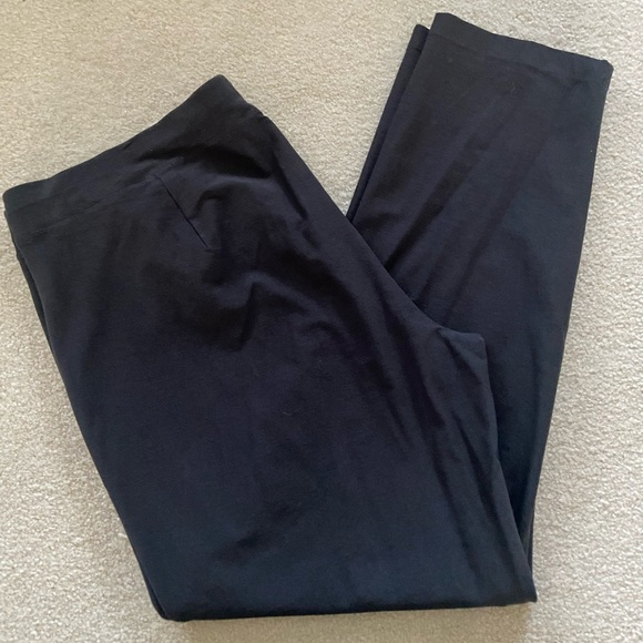 Eileen Fisher Charcoal gray Pull up Skinny Pants size XL, elastic waist, stretch - Picture 2 of 4